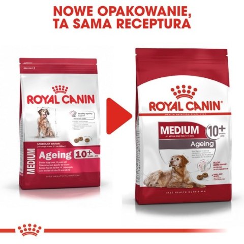 Royal Canin Medium Ageing 10+ karma sucha dla psów dojrzałych po 10 roku życia, ras średnich 15kg Royal Canin Medium Ageing 10+ karma sucha dla psów dojrzałych po 10 roku życia, ras średnich 15kg