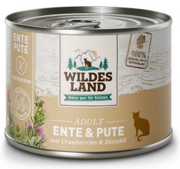 Wildes Land Cat Classic Adult Ente & Pute puszka 200g