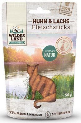 Wildes Land Cat Fleischsticks Huhn & Lachs 50g