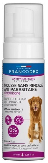 Francodex Pianka bez spłukiwania z dimetykonem dla psów 150ml