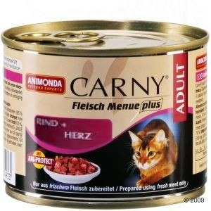 Animonda Carny Adult Wołowina + Serca puszka 200g Animonda Carny Adult Wołowina + Serca puszka 200g