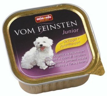 Animonda vom Feinsten Dog Junior Drób i Serca Indyka 150g Animonda vom Feinsten Dog Junior Drób i Serca Indyka 150g