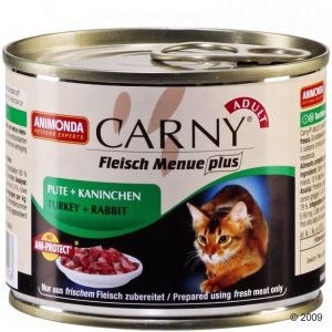 Animonda Carny Adult Wołowina, Indyk + Królik puszka 200g Animonda Carny Adult Wołowina, Indyk + Królik puszka 200g