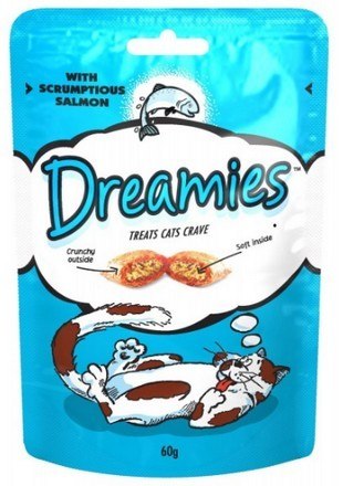 Dreamies Łosoś - przysmak dla kota 60g Dreamies Łosoś - przysmak dla kota 60g