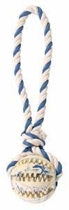 Trixie Piłka Dentafun ze sznurem 7cm/24cm [TX-3299]