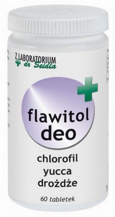 Dr Seidel Flawitol Deo z chlorofilem i Yucca Schidigera 60 tabl.
