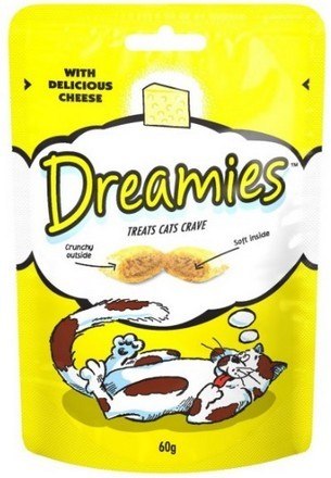 Dreamies Ser żółty - przysmak dla kota 60g Dreamies Ser żółty - przysmak dla kota 60g