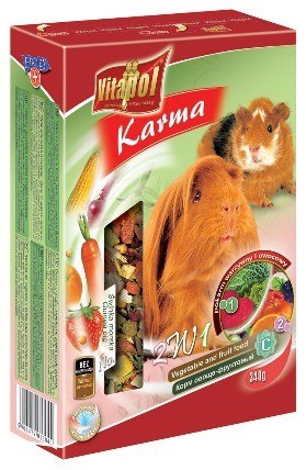Vitapol Pokarm dla świnki morskiej 2w1 owocowo-warzywny 340g [1304]