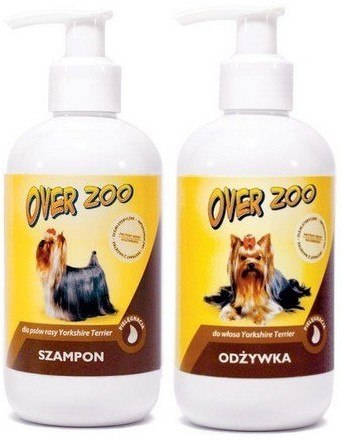 Over Zoo Szampon i odżywka dla psów rasy Yorkshire Terier dwupak 2x250ml Over Zoo Szampon i odżywka dla psów rasy Yorkshire Terier dwupak 2x250ml
