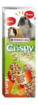 Versele-Laga Crispy Sticks Rabbit & Guinea Pig Fruits - kolby dla królików i świnek z owocami 110g