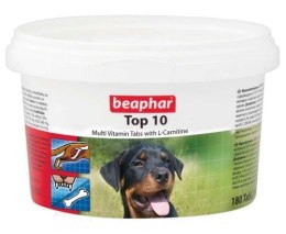 Beaphar TOP 10 Dog - preparat witaminowy z L-karnityną dla psa 180tabl.