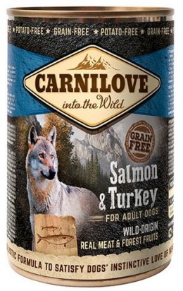 Carnilove Dog Wild Meat Salmon & Turkey Adult - łosoś i indyk puszka 400g