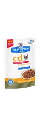 Hill's Prescription Diet c/d Feline Urinary Stress z łososiem saszetka 85g