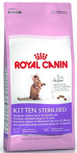 Royal Canin Kitten Sterilised karma sucha dla kociąt od 4 do 12 miesiąca życia, sterylizowanych 400g Royal Canin Kitten Sterilised karma sucha dla kociąt od 4 do 12 miesiąca życia, sterylizowanych 400g