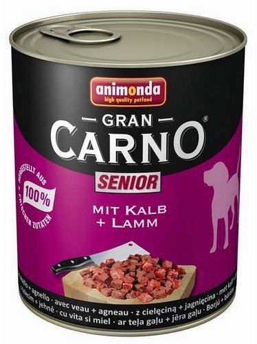 Animonda GranCarno Senior Rind Lamm Wołowina Jagnięcina 800g