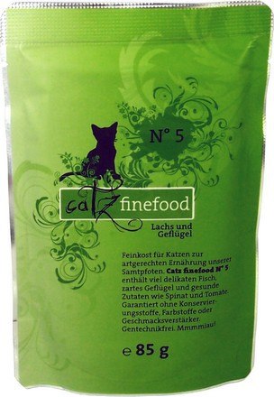 Catz Finefood Classic N.05 Łosoś i drób saszetka 85g Catz Finefood Classic N.05 Łosoś i drób saszetka 85g