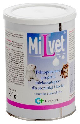 Milvet Preparat mlekozastępczy dla szczeniąt i kociąt 300g Milvet Preparat mlekozastępczy dla szczeniąt i kociąt 300g