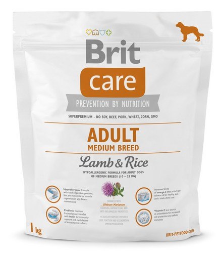 Brit Care Adult Medium Breed Lamb & Rice 1kg