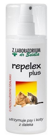 Dr Seidel Repelex Plus - Płyn utrzymujący psy i koty z daleka - spray 100ml Dr Seidel Repelex Plus - Płyn utrzymujący psy i koty z daleka - spray 100ml