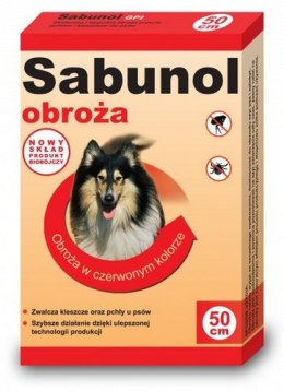 Sabunol GPI Obroża przeciw pchłom dla psa czerwona 50cm
