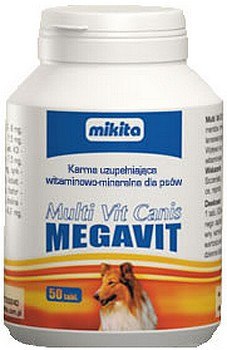 Mikita Megavit Multi-Vit Canis - witaminy, minerały i aminokwasy dla psów 400 tabl.