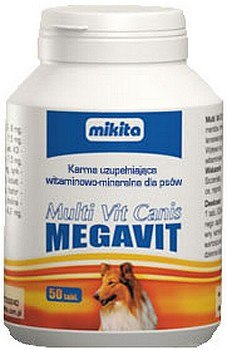 Mikita Megavit Multi-Vit Canis - witaminy, minerały i aminokwasy dla psów 400 tabl. Mikita Megavit Multi-Vit Canis - witaminy, minerały i aminokwasy dla psów 400 tabl.