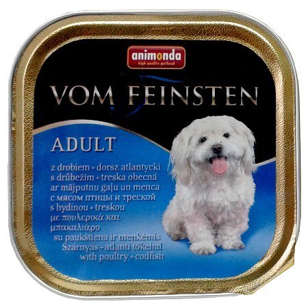 Animonda vom Feinsten Dog Adult Kurczak i Dorsz tacka 150g Animonda vom Feinsten Dog Adult Kurczak i Dorsz tacka 150g