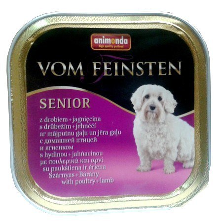 Animonda vom Feinsten Dog Senior Drób i Jagnięcina 150g Animonda vom Feinsten Dog Senior Drób i Jagnięcina 150g