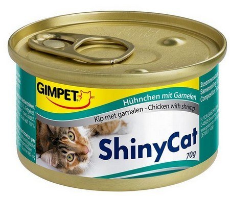 Gimpet Shinycat Huhnchen mit Garnelen - kurczak i krewetki puszka 70g Gimpet Shinycat Huhnchen mit Garnelen - kurczak i krewetki puszka 70g