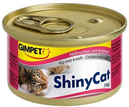 Gimpet Shinycat Huhnchen mit Krebsen - kurczak i kraby puszka 70g Gimpet Shinycat Huhnchen mit Krebsen - kurczak i kraby puszka 70g