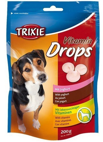 Trixie Dropsy jogurtowe z witaminami dla psa saszetka 200g [31643]