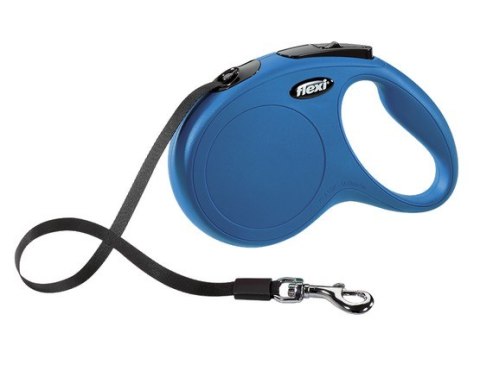 Flexi New Classic Smycz taśma M 5m niebieska [FL-2213]
