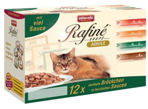 Animonda Rafiné Multipack Herzhafte saszetki 12x100g Animonda Rafiné Multipack Herzhafte saszetki 12x100g