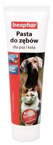Beaphar Pasta do zębów o smaku mięsa dla psa i kota 100ml Beaphar Pasta do zębów o smaku mięsa dla psa i kota 100ml
