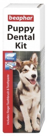 Beaphar Puppy Dental Kit - szczoteczka i pasta do zębów 50g Beaphar Puppy Dental Kit - szczoteczka i pasta do zębów 50g