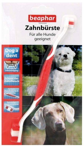 Beaphar Szczoteczka do zębów dwugłowicowa