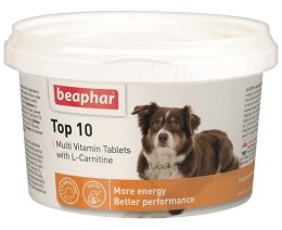 Beaphar TOP 10 Dog - preparat witaminowy z L-karnityną dla psa 180tabl.