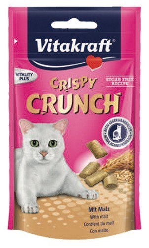 Vitakraft Cat Crispy Crunch Anti Hairball słód 60g [2428811]
