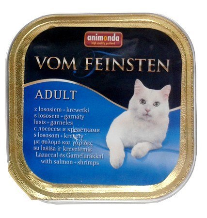 Animonda vom Feinsten Cat Adult z Łososiem i Krewetkami tacka 100g Animonda vom Feinsten Cat Adult z Łososiem i Krewetkami tacka 100g