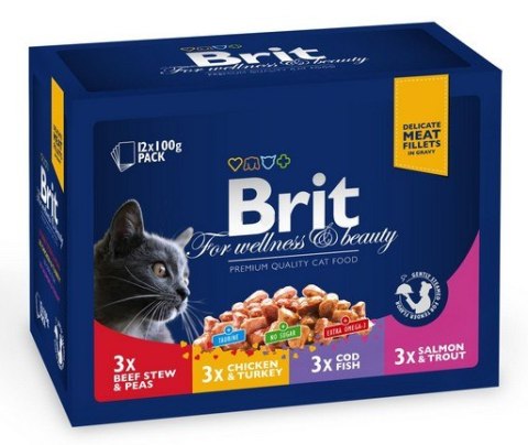 Brit Premium Cat Adult Multipack saszetki 12x100g Brit Premium Cat Adult Multipack saszetki 12x100g