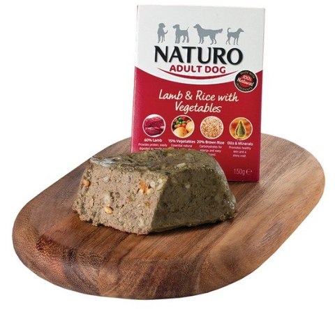Naturo Adult Mini Jagnięcina z ryżem i warzywami 150g Naturo Adult Mini Jagnięcina z ryżem i warzywami 150g