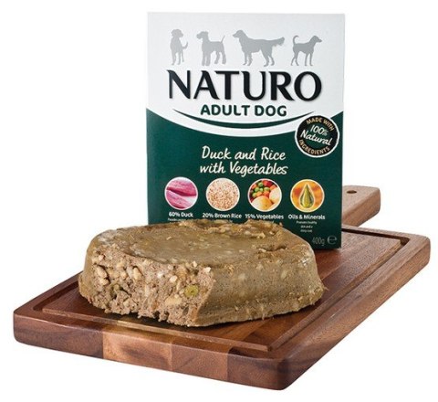 Naturo Adult Kaczka z ryżem i warzywami 400g Naturo Adult Kaczka z ryżem i warzywami 400g