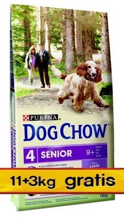 Purina Dog Chow Senior Jagnięcina 14kg (11+3kg gratis) Purina Dog Chow Senior Jagnięcina 14kg (11+3kg gratis)