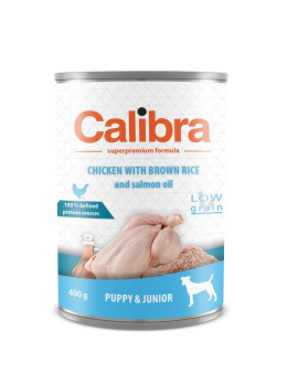 Calibra Puppy/Junior - Kurczak brązowy ryż z olejem łososiowym 400g