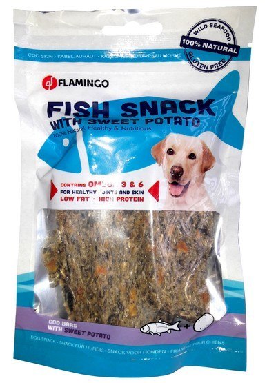 Flamingo Przysmak z dorsza baton 90g Flamingo Przysmak z dorsza baton 90g