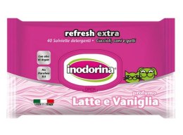 Inodorina Chusteczki Latte e Vaniglia - zapach mleka i wanilii 40szt