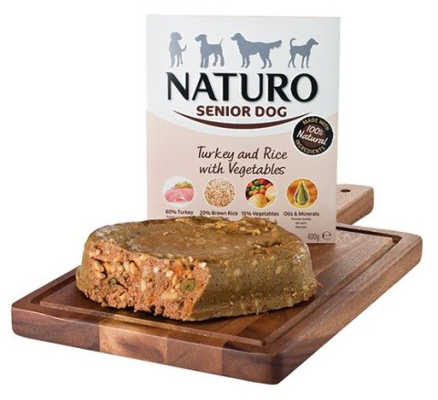 Naturo Senior indyk z ryżem i warzywami 400g Naturo Senior indyk z ryżem i warzywami 400g
