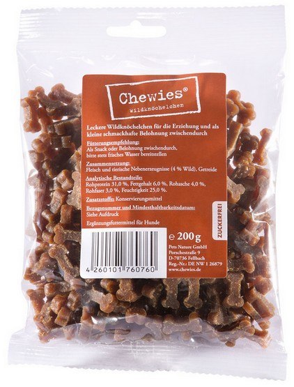 Chewies Goodies (Training) Kosteczki Maxi Dziczyzna 200g Chewies Goodies (Training) Kosteczki Maxi Dziczyzna 200g
