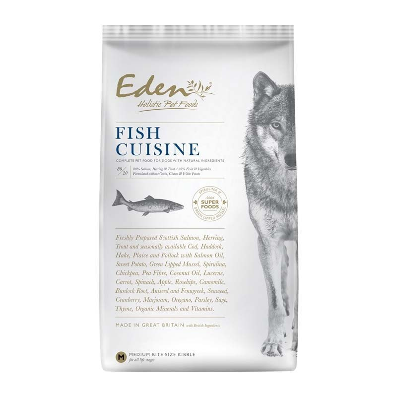 Eden Fish Cuisine Łosoś i Śledź Rasy średnie i duże 12kg Eden Fish Cuisine Łosoś i Śledź Rasy średnie i duże 12kg