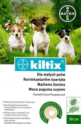Kiltix obroża przeciw pchłom i kleszczom dla małych psów 38cm
